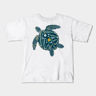 Tribal Sea Turtle Kids T-Shirt